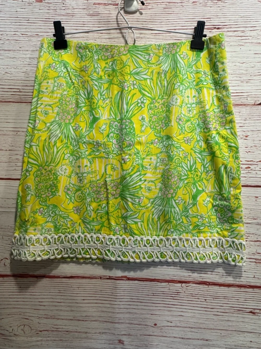 Lilly Pulitzer Lavender Skirt in Crazy Cat House Sz 4